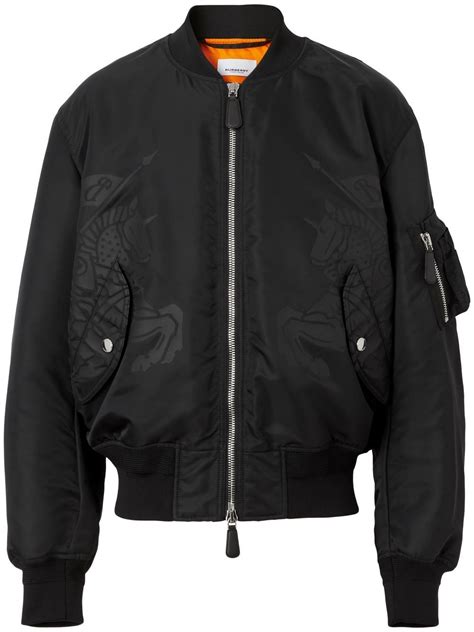 burberry bomber grey|Burberry equestrian bomber jacket.